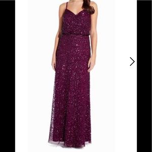 Sequin blouson dress